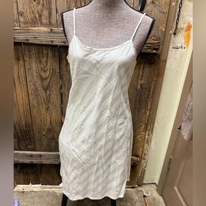 Chic White Chemise Slip